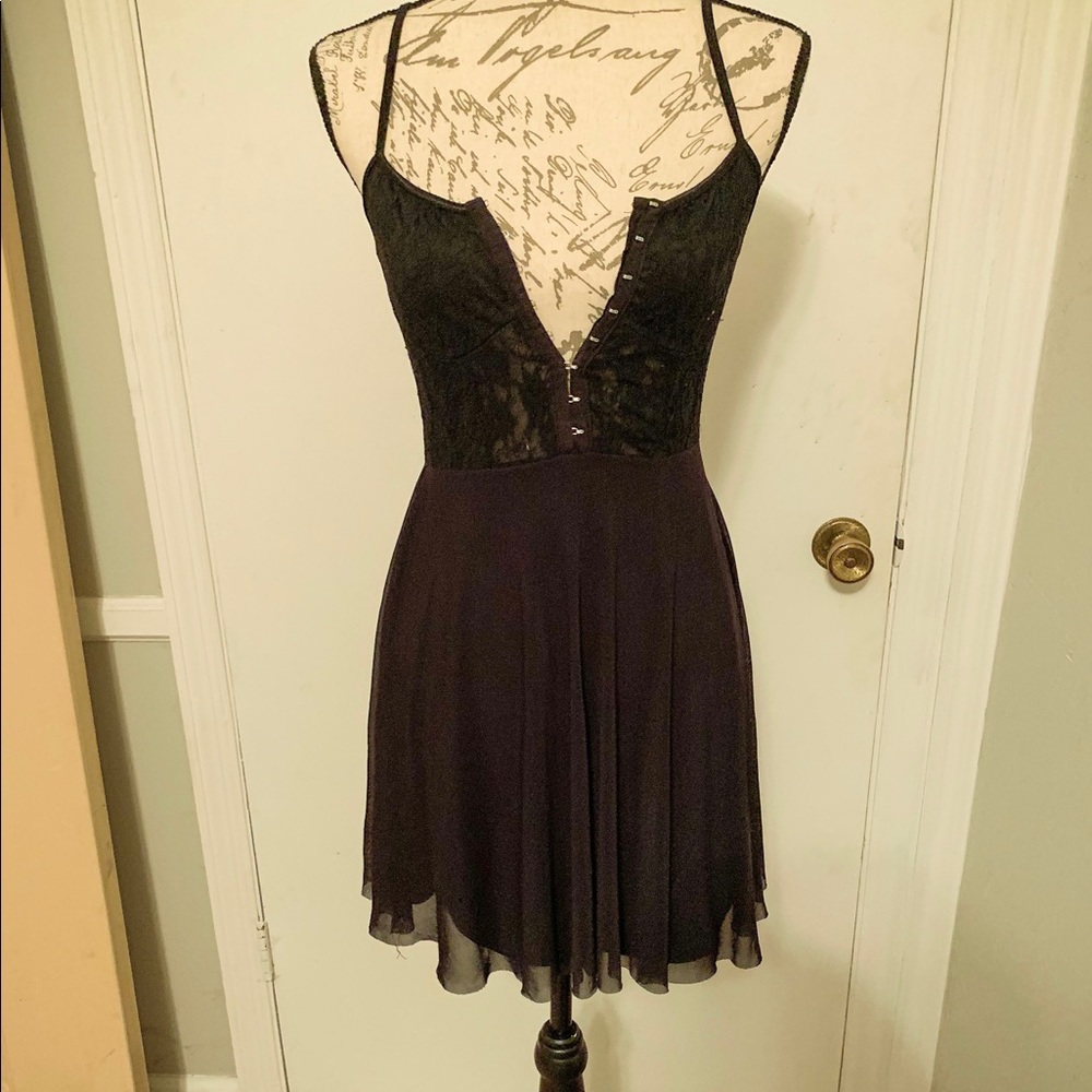 Sexy Flowy Little Black Dress Wet Seal